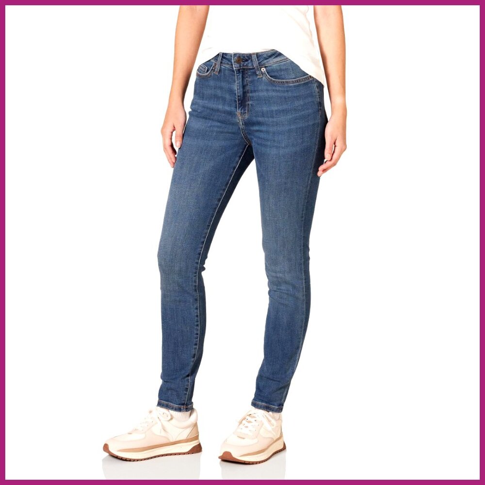 High-Rise Skinny Jeans with All-Day Stretch Cotton Blend